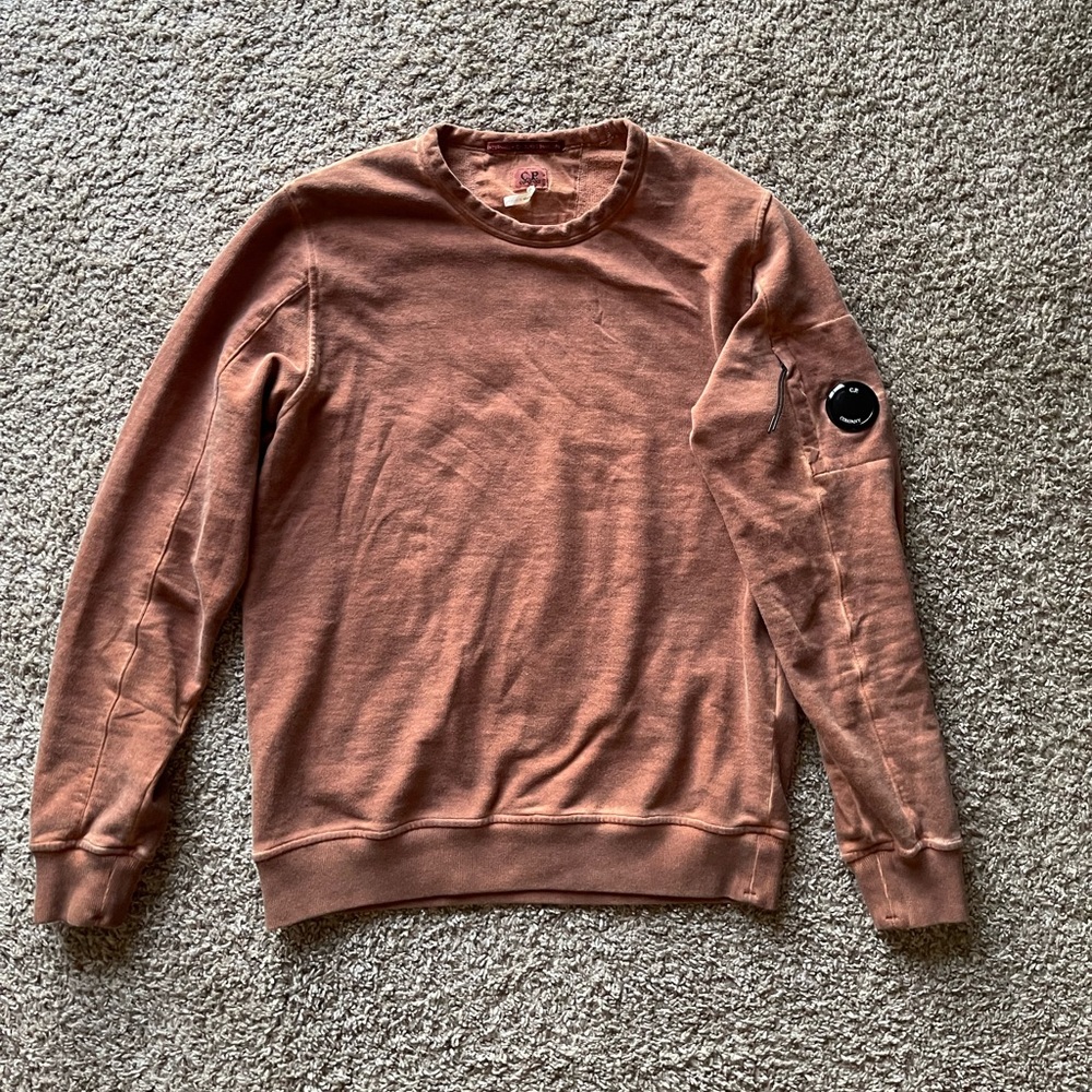 C.P. Company Garment Dyed Sweatshirts Orange